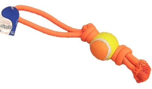 Brinquedo Mordedor Corda/ Bola Tenis Cachorro Grande Pet&go 