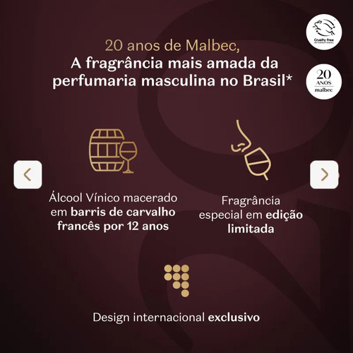 Malbec 20 Anos Desodorante Colônia 100ml O Boticário