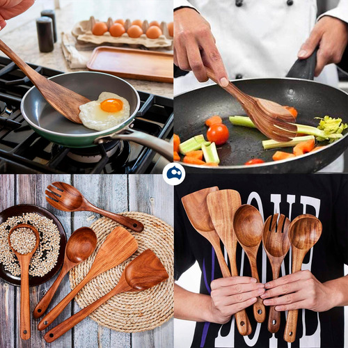 Bluelander Cucharas De Cocina Juego De Cucharas Para Cocinar