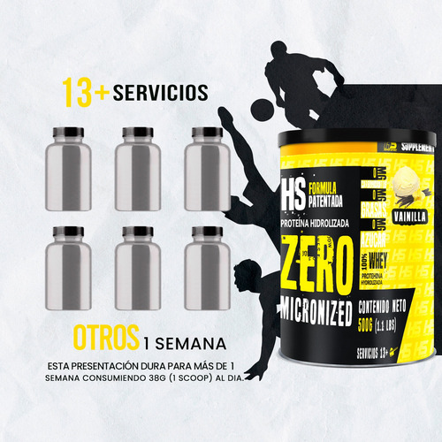 Proteína Isolate Inmortal Suplements 500g Sabores Vainilla