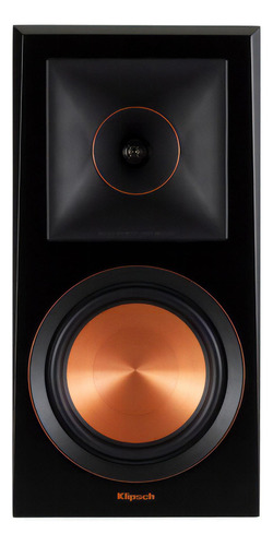 Par de cajas de libros Klipsch Premiere RP-600m, 100 wrms Rev., color oficial: negro, voltaje