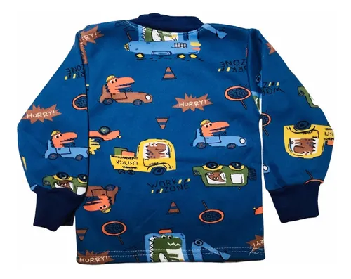 Pijama Franela Cocodrilo Y Dinosaurio Para Niños