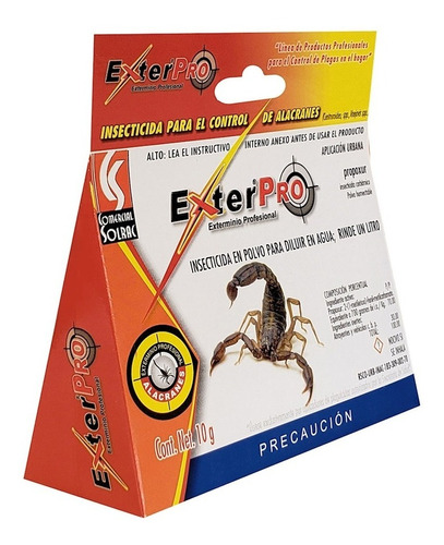 Polvo Insecticida Extermina Alacranes Exter Pro 10g 2 Pz Meses Sin