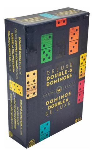 Juego De Domino Deluxe Doble 6 De Madera