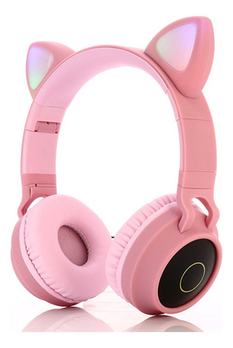 Kawaii Cat Ear Bluetooth 5.0 Auriculares Led Auriculares