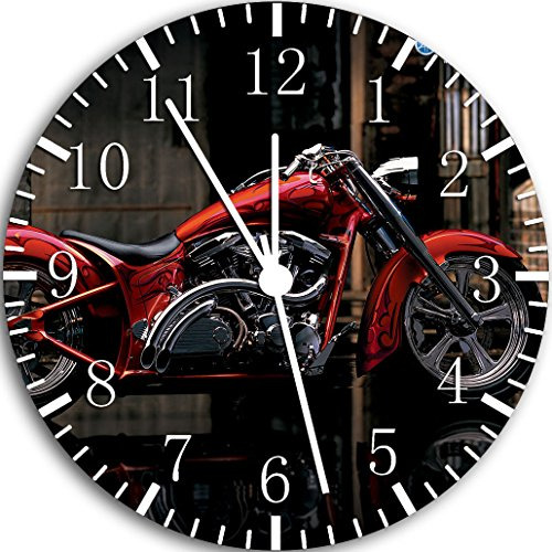 Sin Marco Motocicleta Yamaha Reloj De Pared Sin Fronter...