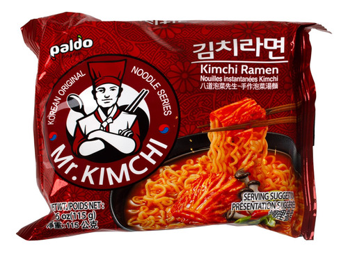 Ramen Coreano Mr. Kimchi Noodle, Paldo, 115 G
