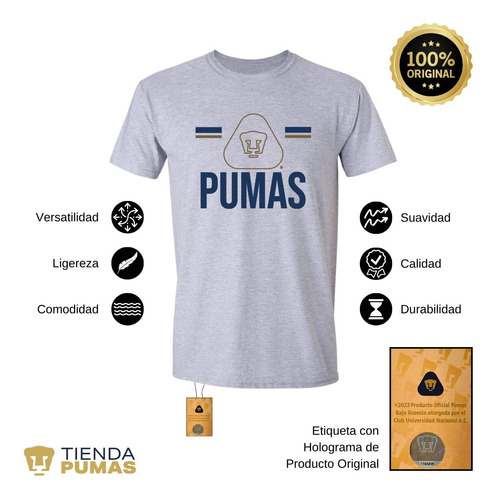 Playera Deportiva Hombre Pumas Unam Insignia