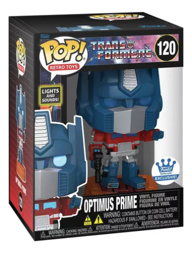 Funko Pop #120 Optimus Prime Luz Y Sonido (Usado)