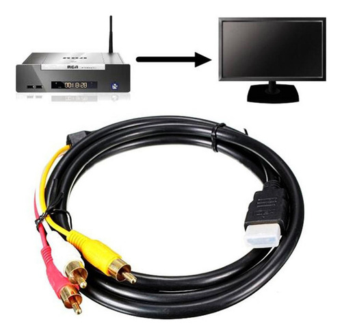 R0x 1.5m A 3 Rca Audio Video Av Componente Adaptador