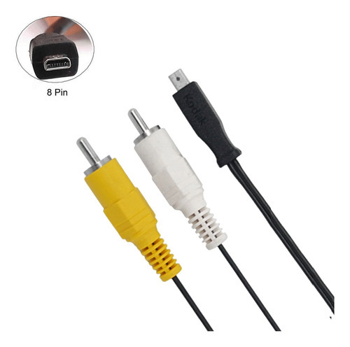 Cabo Rca Av X U-8 (mini-usb 8-pin) Câmeras Kodak Easyshare