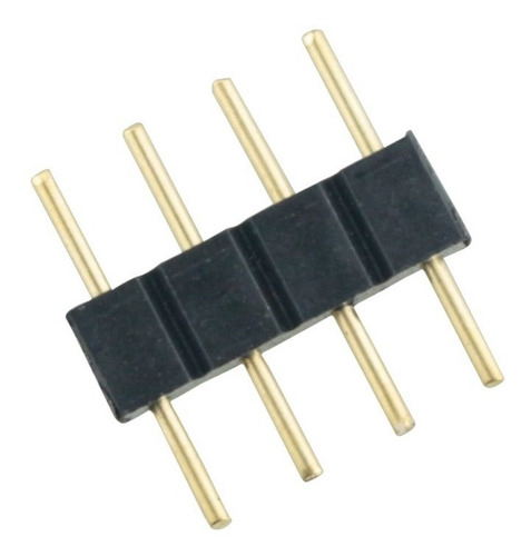 01 Emenda Conector Macho Fita Led 4 Pinos Rgb 5050 E 3528