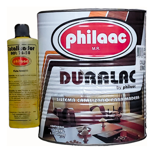 Laca Catalizada Semimate De Galon Marca Philaac