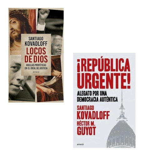 Pack Santiago Kovadloff - República Urgente + Locos De Dios