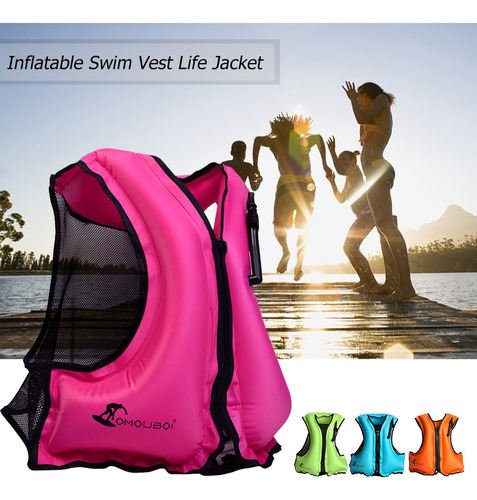 Chaleco De Natación Inflable Para Adultos, Chaleco Salvavida