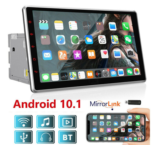 Android 10.1 Coche Estéreo Navegación Gps Radio Doble 2din