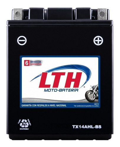 Batería Moto Lth Honda Cb900c Cb900f 900cc - Tx14ahl-bs