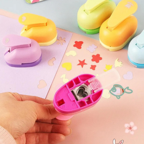 Furador Scrapbook Cartonagem Papel Eva Coração Estrela Laço