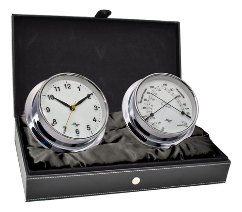 Cabina Set Regalo Reloj Comodidad Metro Master-mariner Cromo