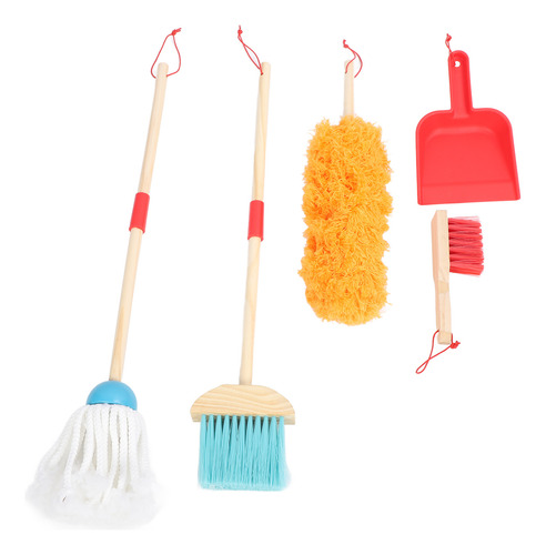 Kit De Limpieza Para Niños, Juego De Escoba, Trapeador, Plum