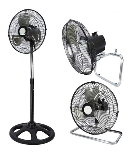 Imagen 1 de 5 de Ventilador Pie Pared Piso 12 Pulgadas 3 En 1 Winco W-912n