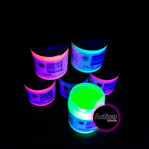 Imagem 3 de 4 de Tinta Líquida Fluorescente 6 Cores Cítricas - Neon Facial