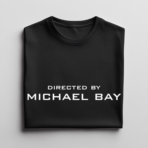 Camiseta Directed By Michael Bay Masculina Filme Transformer