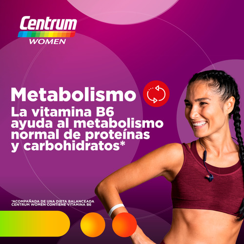 Multivitamínico Centrum Women X60 Tabs - Pack X2