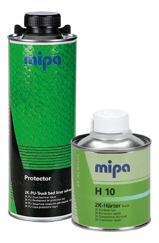 Pintura Protectora 2k Automotor E Industria Negro Marca Mipa