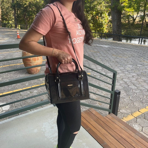 Imagem 5 de 7 de Bolsa Bloom Petite Jolie Feminina Baú Transversal Lançamento