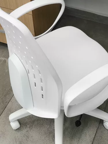 Silla para Oficina - Skate Estructura Blanca con Respaldo/asiento
