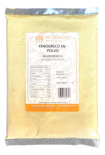 Fenogreco Molido En Polvo 10 Kg
