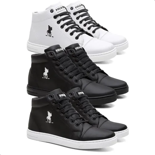 Combo 3 T nis Masculino Polo Plus Estiloso Direto Da F brica