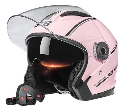 Casco Moto Abatible Con Doble Mica Para Hombre O Mujer