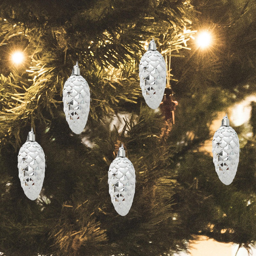 4 X 5 Piezas De Adornos De Piñas De Navidad Colgantes Con