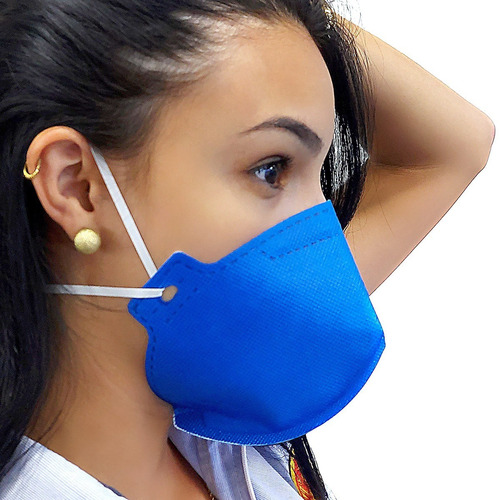 Imagem 8 de 8 de Kit 5 Máscaras Proteção Respiratória N95 Pff2 Sem Válvula