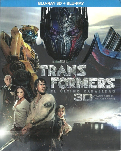Transformers El Último Caballero | Blu Ray 3d + Blu-ray 
