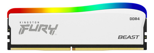 Memoria Ram Kingston Dimm Ddr4 8gb Fury Beast White Rgb