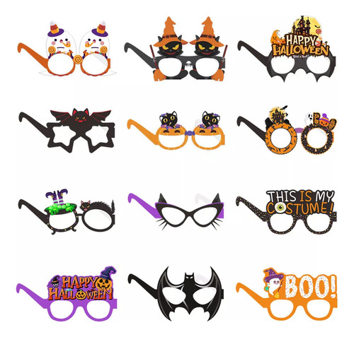 12 Gafas Fiesta Halloween
