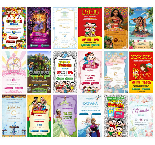 Convite Aniversario Virtual Personalizado Interativo Frozen