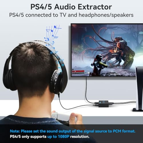 Extractor De Audio Hdmi 4k Vpfet, Paquete Dts 5.1 Y Aux
