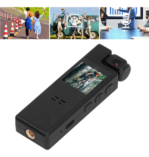 Body Cam Clip 1080p Hd Con Rotación De 180 Grados, Punto De