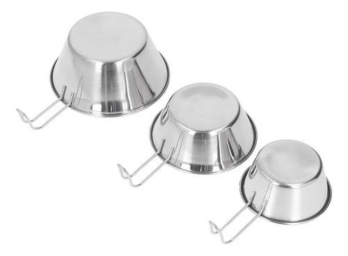 Juego De Cuencos De Camping, 3 Piezas, De Acero Inoxidable,