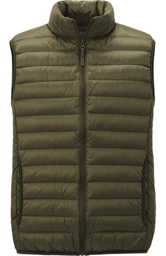 Chaleco Uniqlo Ultra Light Down Vest Hombre Verde Oliva Orig