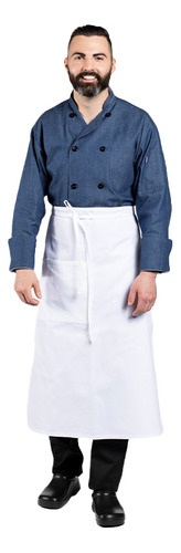 Mandil De Cocina Blanco Uncommon 3052 - Uniformes Chef