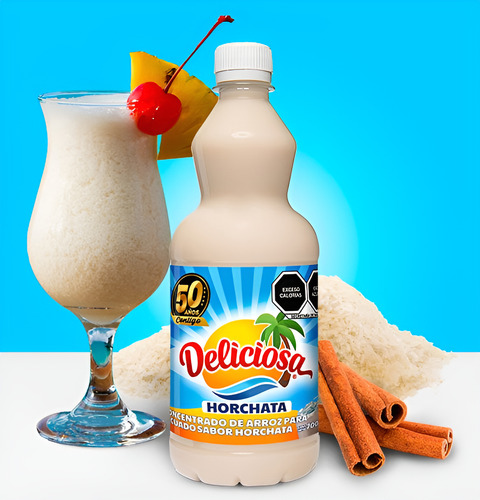 20 Pza De Jarabe Horchata Deliciosa De 710ml C/u