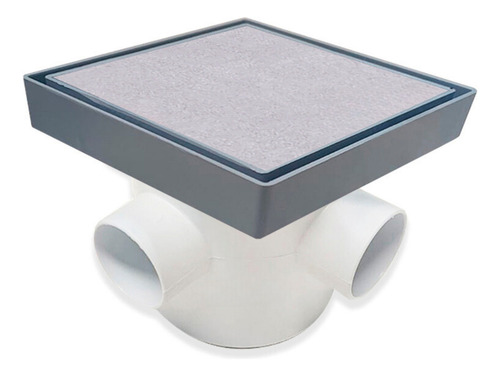 Ralo Invisível 15x15 Piso Com Tela Com Caixa Sifonada 100mm