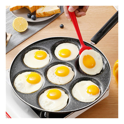 C Sartén For Tortilla De 7 Orificios Hamburguesa Huevo