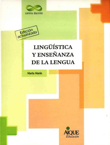 Linguistica Y Enseñanza De La Lengua