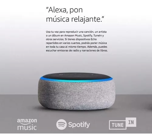 Echo Dot Alexa 3ra Generación Negro, Asistentes de voz, Hogar  inteligente, Hogar, Todas, Categoría